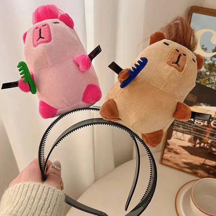 Creative Funny Cute Plush Doll Hairpin - Bellarte Enchanté Creative Funny Cute Plush Doll Hairpin